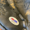 Johnny Bench Signed Heavily Inscribed STATS Catchers Mitt Glove PSA DNA COA