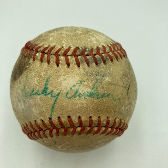 1973 Cincinnati Reds Team Signed Game Used National League Baseball JSA COA