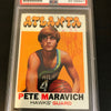 Rare 1971 Topps Pistol Pete Maravich Signed Autographed Basketball Card PSA DNA
