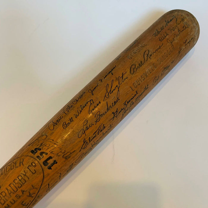 1955 Kansas City Athletics Team Signed Game Used Baseball Bat 28 Signatures