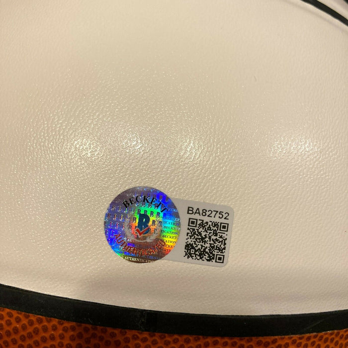 Scottie Pippen Signed Spalding Basketball With Beckett COA Chicago Bulls