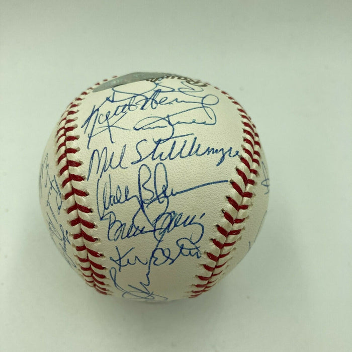 1986 New York Mets World Series Champs Team Signed W.S. Baseball MLB Authentic