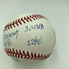 Jim Bunning Signed Heavily Inscribed STAT Major League Baseball PSA DNA COA