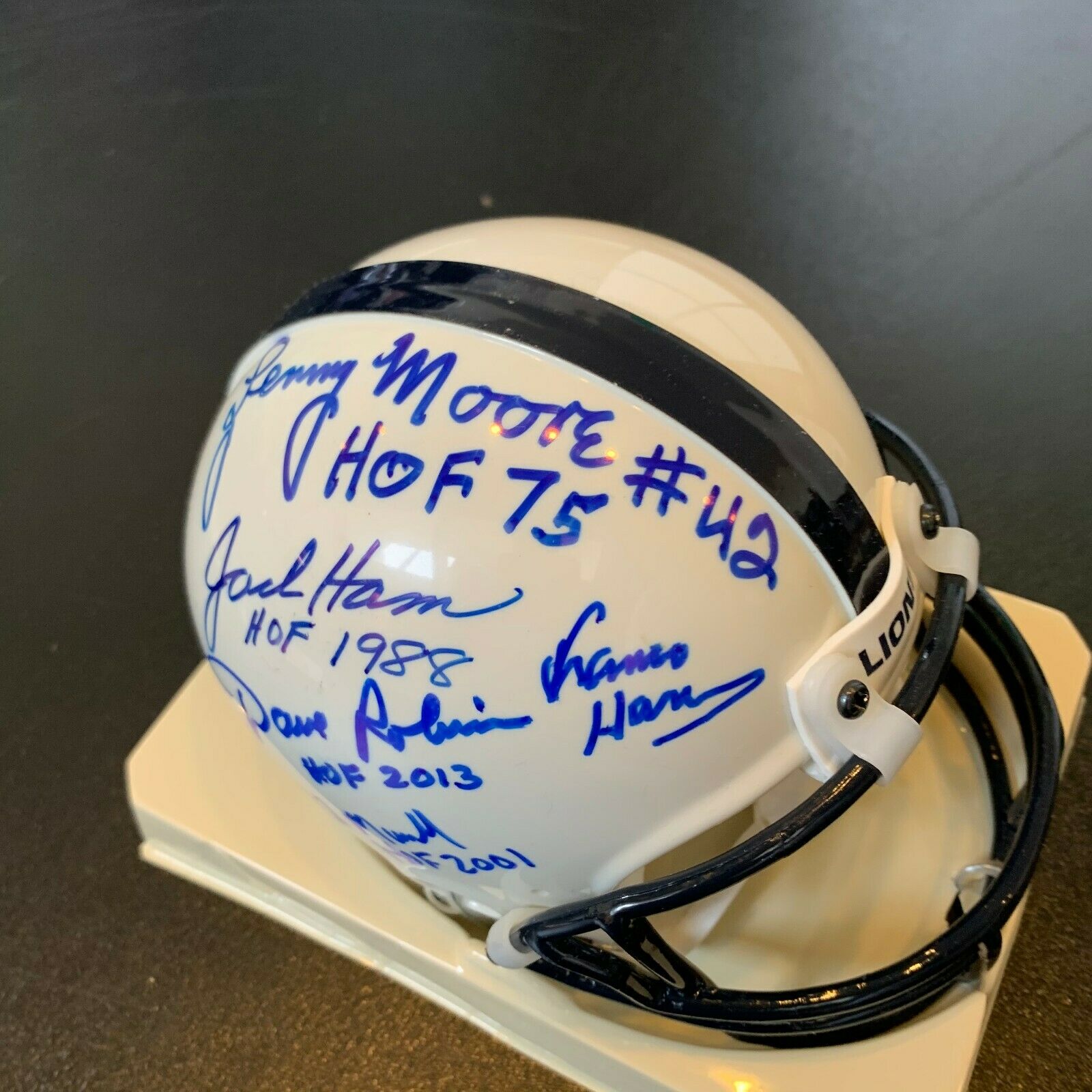 Franco Harris Signed Penn State Nittany Lions Mini-Helmet (TSE)