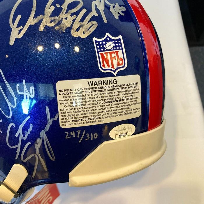 2007 New York Giants Super Bowl Champs Team Signed Full Size Helmet JSA COA