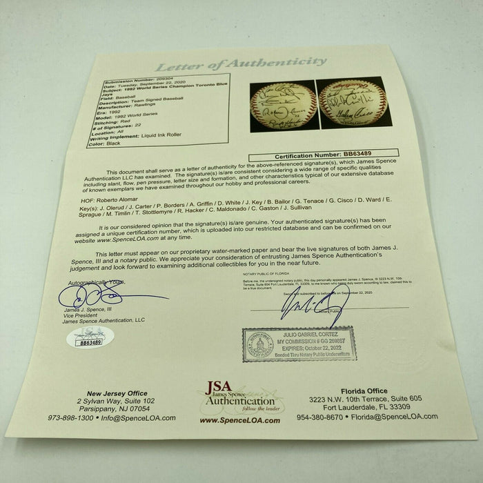 1978 All Star Game Team Signed Game Used Baseball With JSA COA