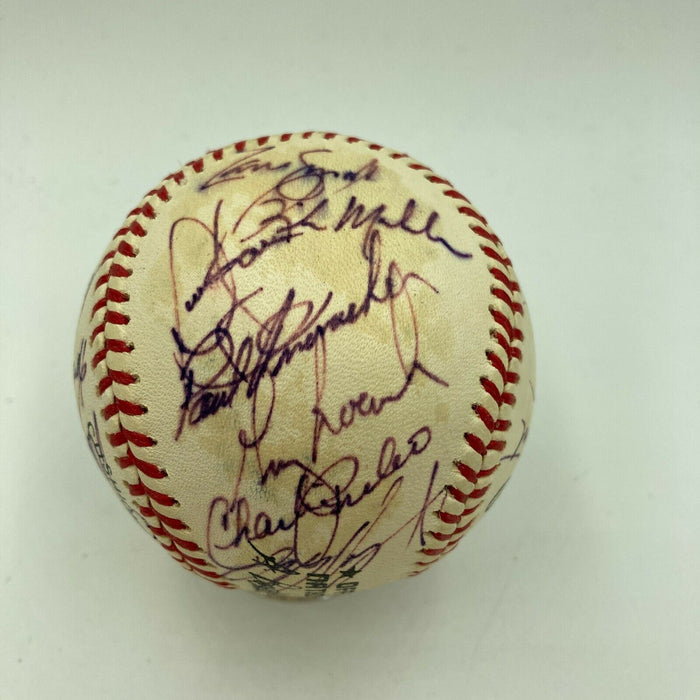 1980's Atlanta Braves Team Signed Autographed Official National League Baseball