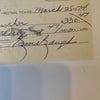 Sammy Baugh Signed Autographed Original 1974 Check With JSA COA