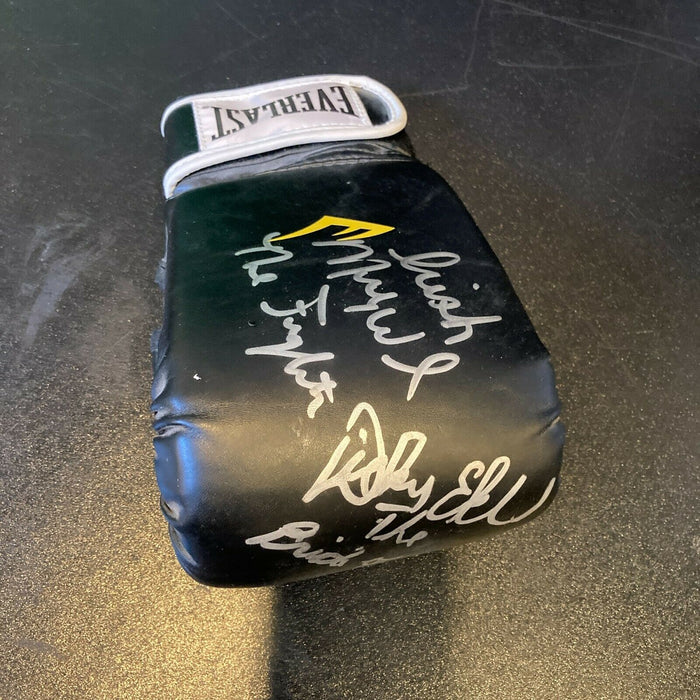 Irish Micky Ward & Dicky Eklund Signed Boxing Glove With JSA COA