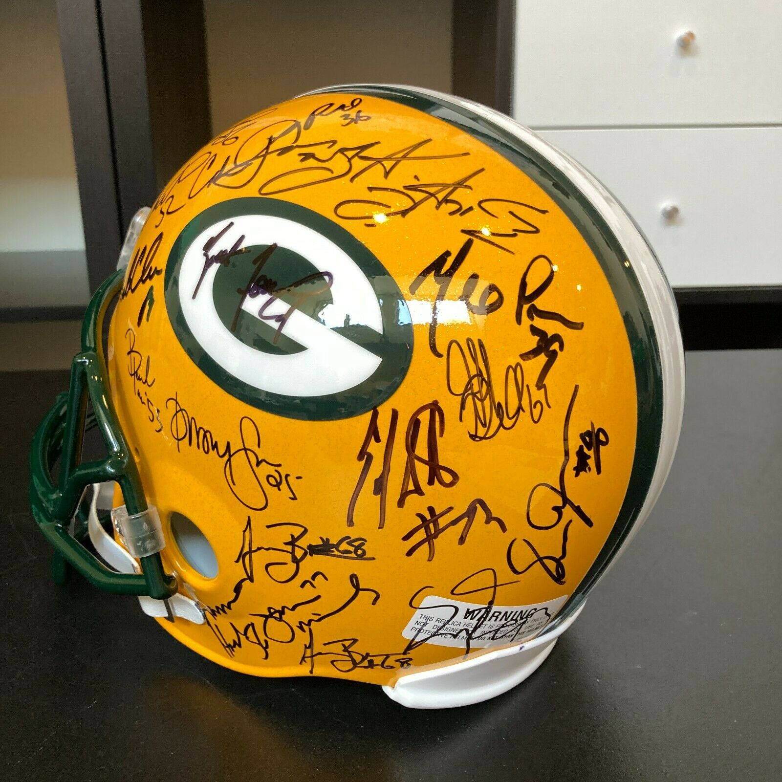 1996 Green Bay Packers Super Bowl Champs Team Signed Full Size Helmet —  Showpieces Sports