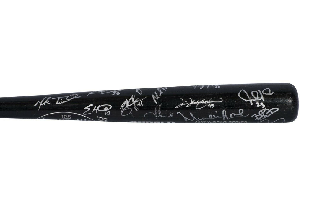 2007 Boston Red Sox Team WS Champs Signed World Series Game Issued Bat PSA DNA
