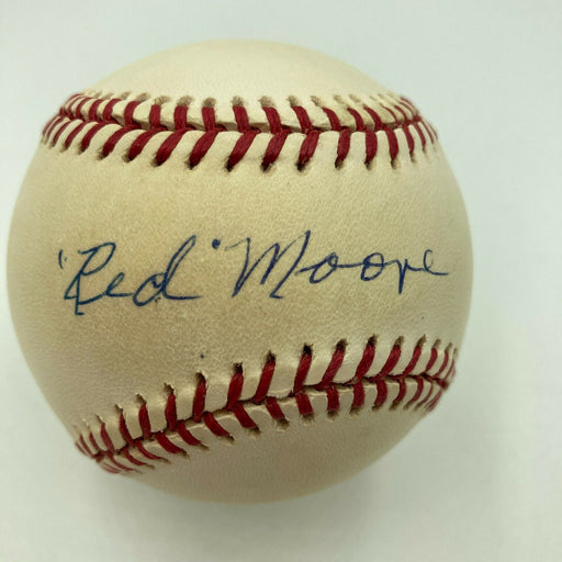 Red Moore Signed Official Major League Baseball Negro League Legend JSA