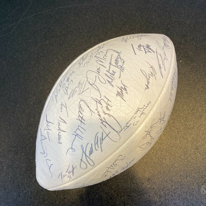 1985 Super Bowl Champs Chicago Bears Team Signed Football Walter Payton Beckett