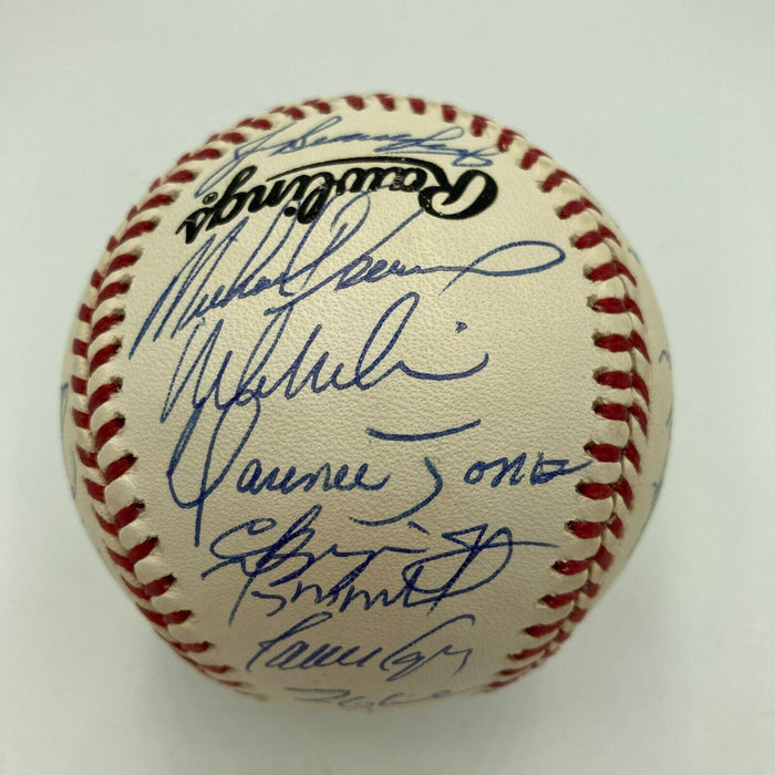 Stunning 1995 Atlanta Braves World Series Champs Team Signed Baseball JSA COA