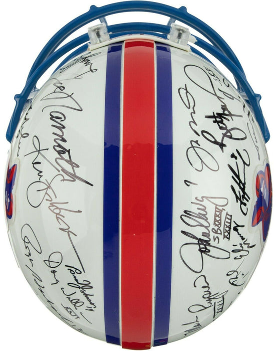 Super Bowl Quarterback Legends Signed Helmet 25 Sigs Tom Brady PSA DNA & Beckett