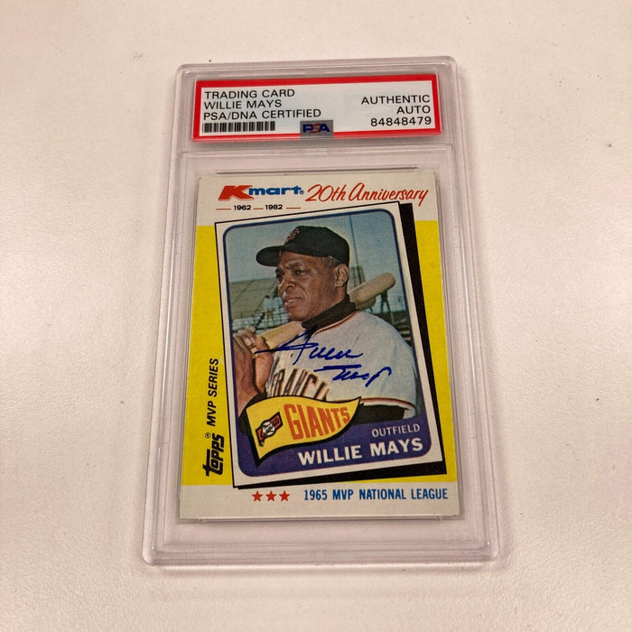1982 Topps Willie Mays Signed Autographed Baseball Card PSA DNA