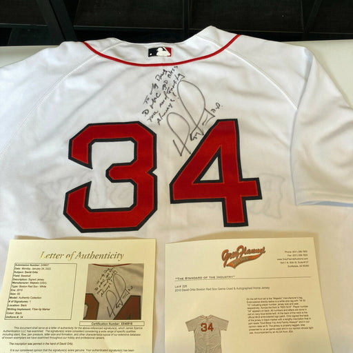 David Ortiz Signed Game Used 2010 Boston Red Sox Jersey With JSA COA