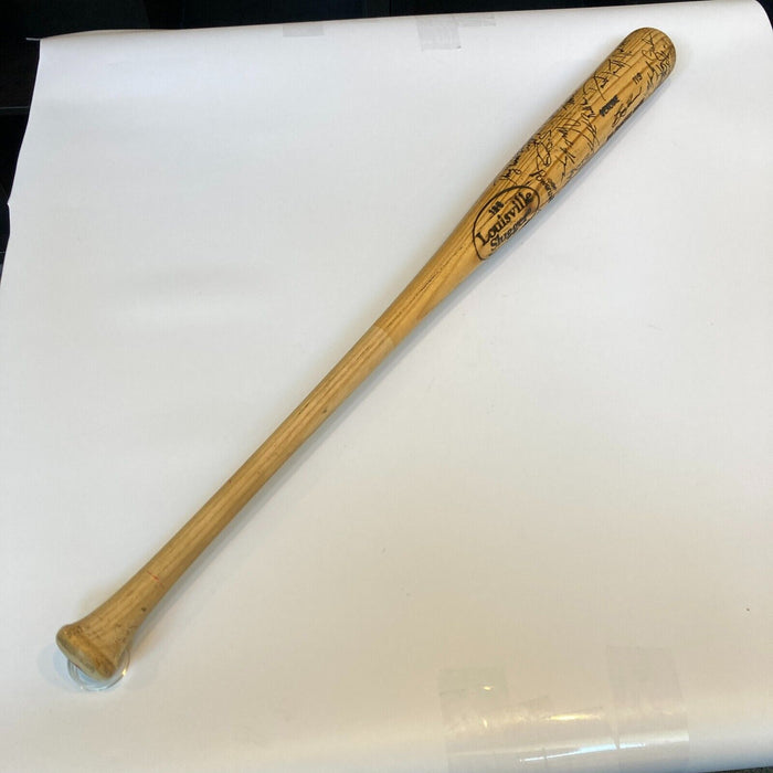 1998 San Francisco Giants Team Signed Game Used Bat With Barry Bonds Beckett COA