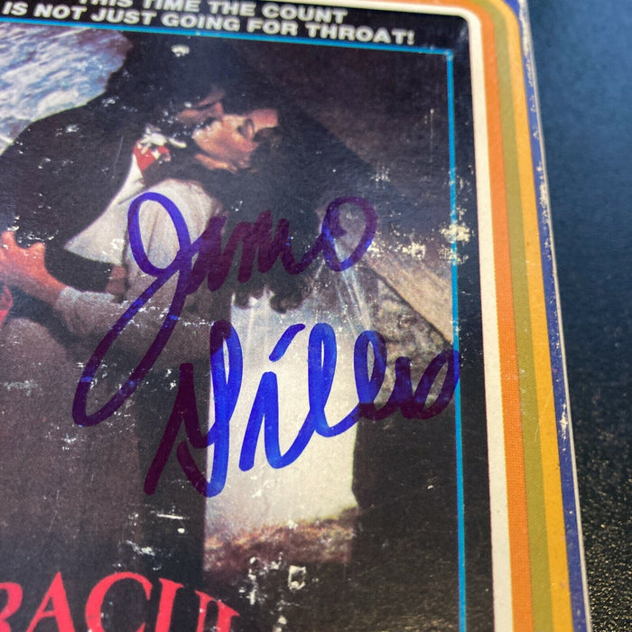 Jamie Gillis Signed Autographed Dracula Sucks Vintage VHS Movie With JSA COA