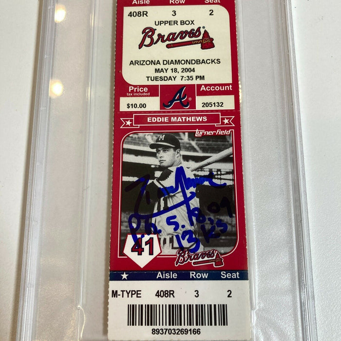 Randy Johnson Signed Inscribed Perfect Game Ticket May 18, 2004 PSA DNA COA