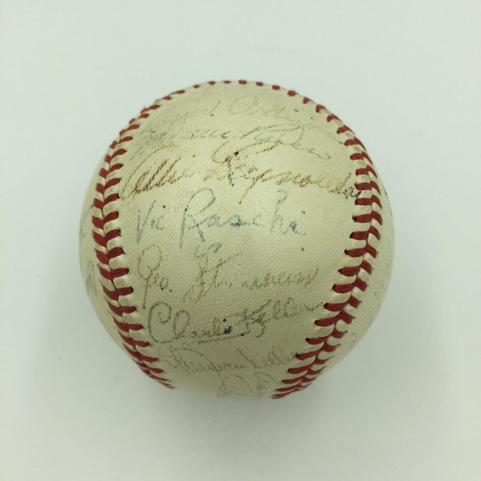 1947 New York Yankees World Series Champs Team Signed Baseball Joe Dimaggio PSA