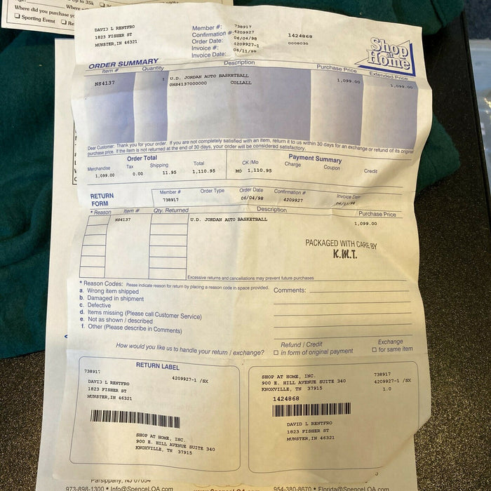 Michael Jordan Signed Autographed Basketball UDA Upper Deck & JSA COA With Box