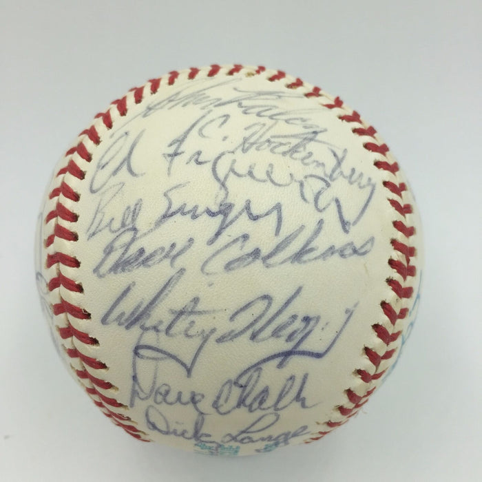 1975 California Angels Team Signed AL Baseball Nolan Ryan JSA COA