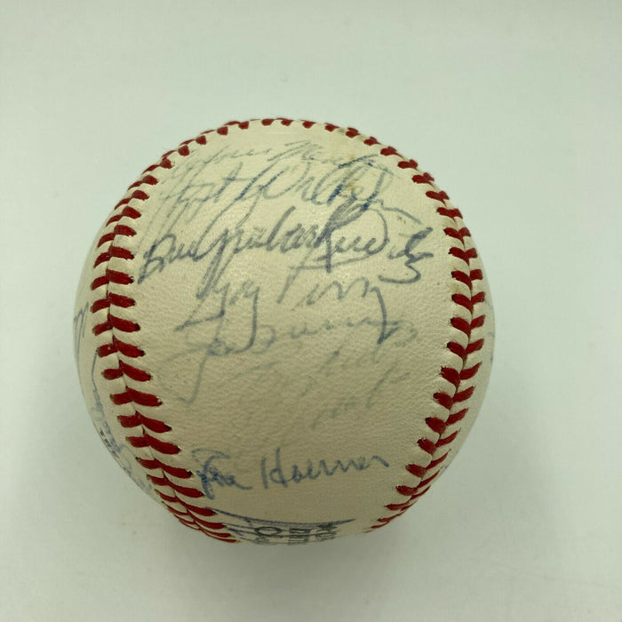 Roberto Clemente Willie Mays Hank Aaron 1970 All Star Game Signed Baseball PSA