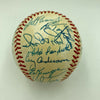 Willie Mays 1980's New York Mets Old Timers Day Signed Baseball With Legends