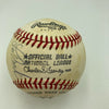 Lou Brock Signed Vintage National League Feeney Baseball Beckett Hologram