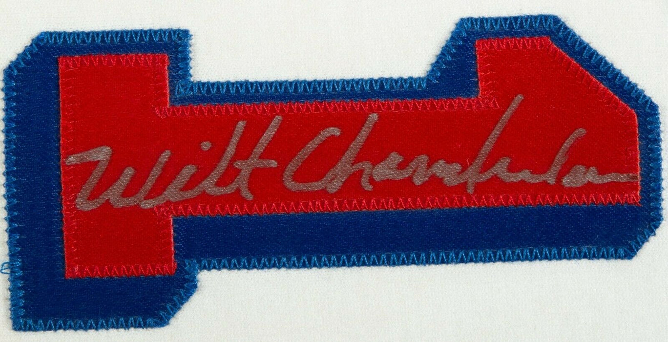 Wilt Chamberlain Signed 76ers Mitchell & Ness Jersey (Beckett LOA)