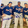 Gary Carter Keith Hernandez Darryl Strawberry 1986 Mets Signed Photo JSA COA