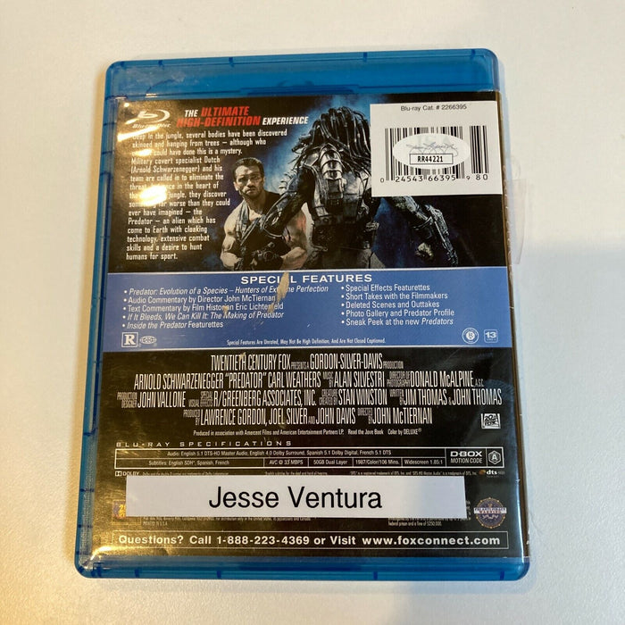 Jesse Ventura Signed Autographed Predator DVD With JSA COA