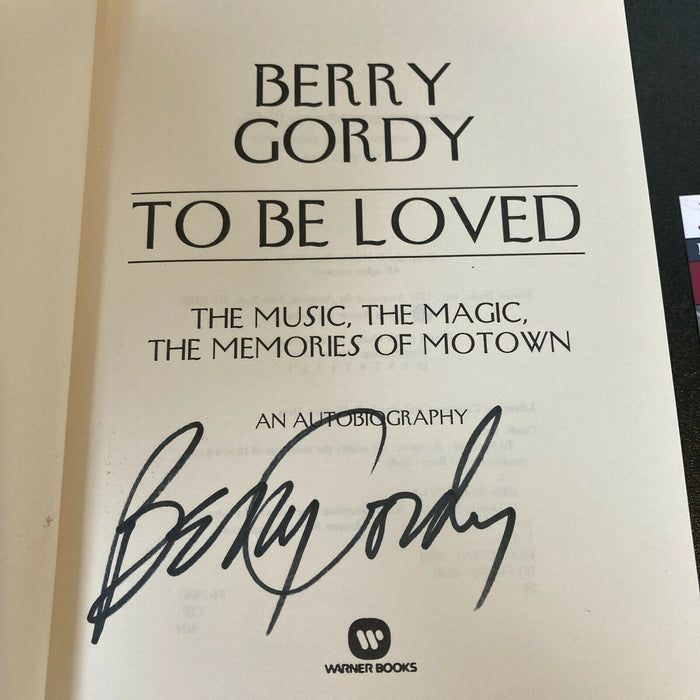 Berry Gordy Signed Autographed To Be Loved Book With JSA COA