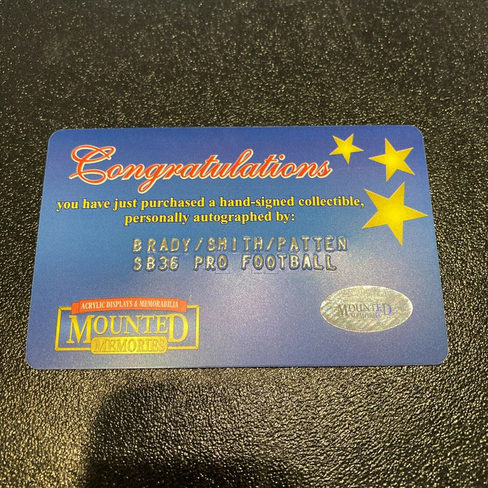 Tom Brady 2001 New England Patriots Super Bowl Champs Multi Signed Football JSA