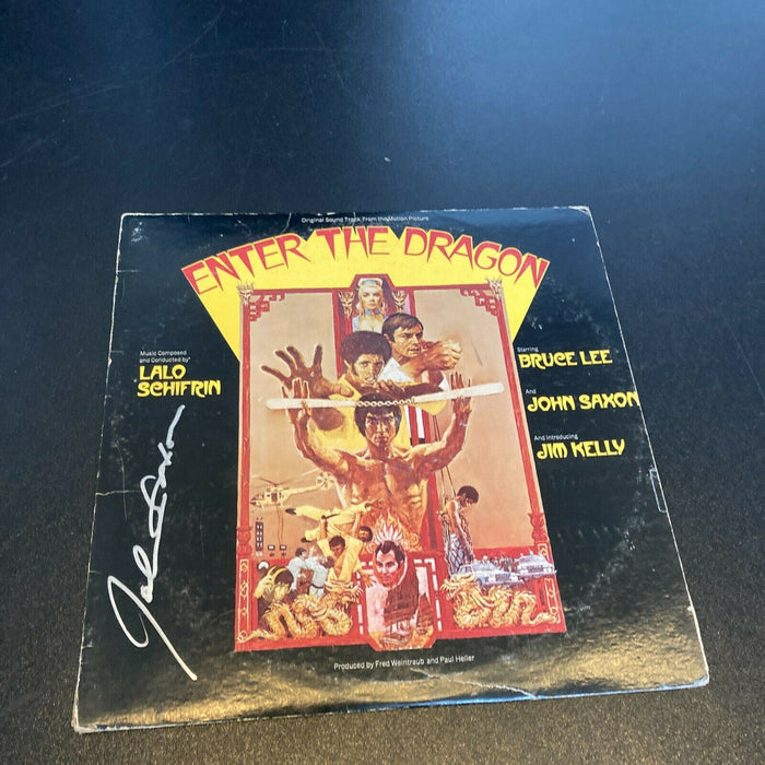 John Saxon Signed Autographed Enter The Dragon LP Record With JSA COA