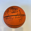1989 - 1990 UNLV Rebels NCAA National Champs Team Signed Mini Basketball JSA