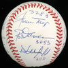 Beautiful 3,000 Hit Club Signed Baseball With Hit Totals Willie Mays PSA DNA COA