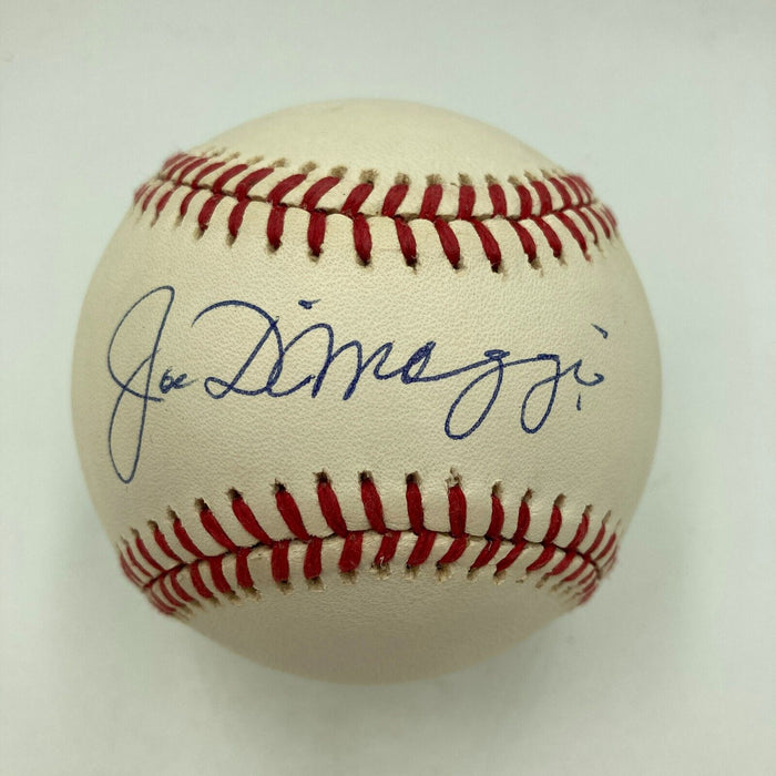 Joe Dimaggio Signed American League Baseball PSA DNA Graded 10 GEM MINT