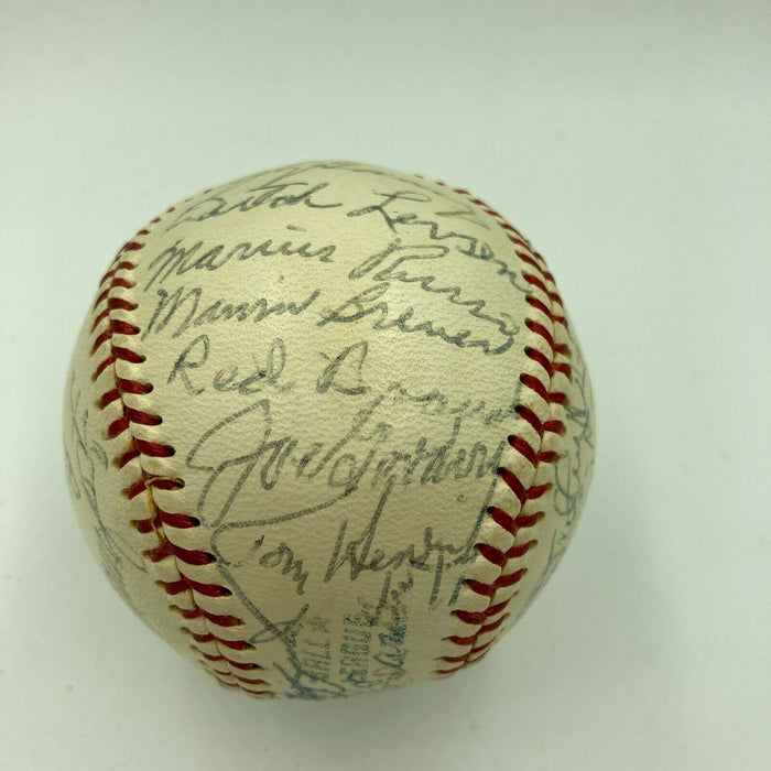 Beautiful 1941 New York Yankees Team Signed American League Baseball Beckett COA