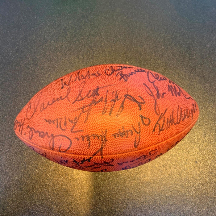 1980 Cleveland Browns Team Signed Official Wilson NFL Game Football