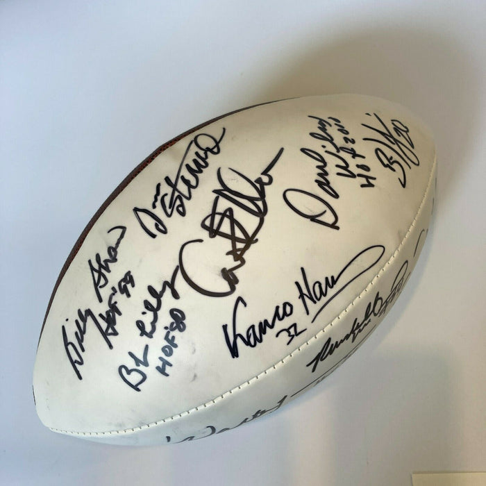 Franco Harris Hall Of Fame Legends Multi Signed Football With 16 Sigs JSA COA