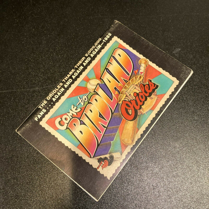 1985 Baltimore Orioles Team Signed Program With Cal Ripken Jr. JSA COA