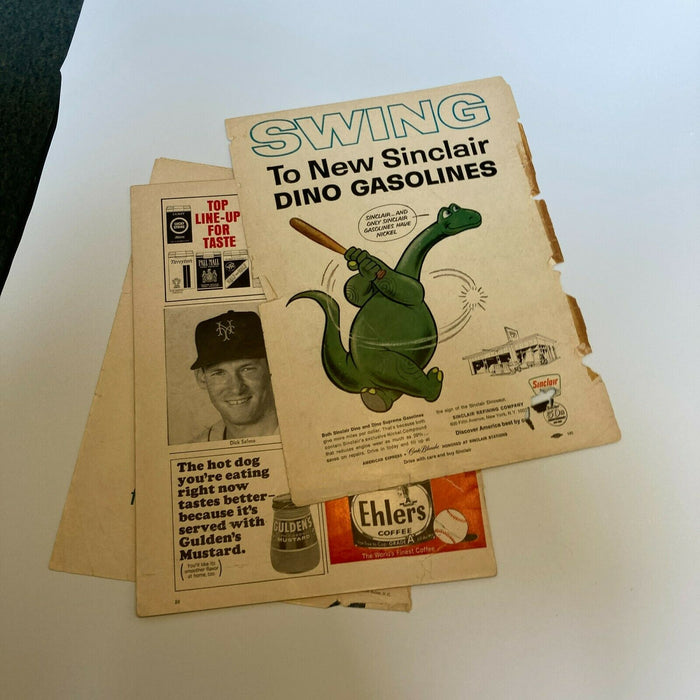 1966 New York Mets Vintage Program With Original Ticket