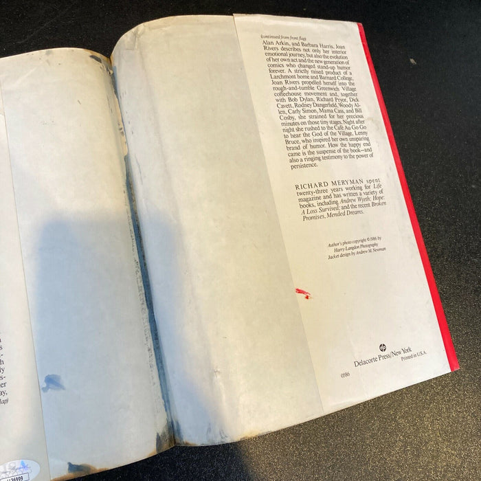 Joan Rivers Signed Autographed Enter Talking Book Cover  With JSA COA