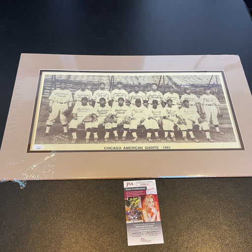 Art "Superman" Pennington Negro League Signed Large 16x26 1941 Photo JSA COA