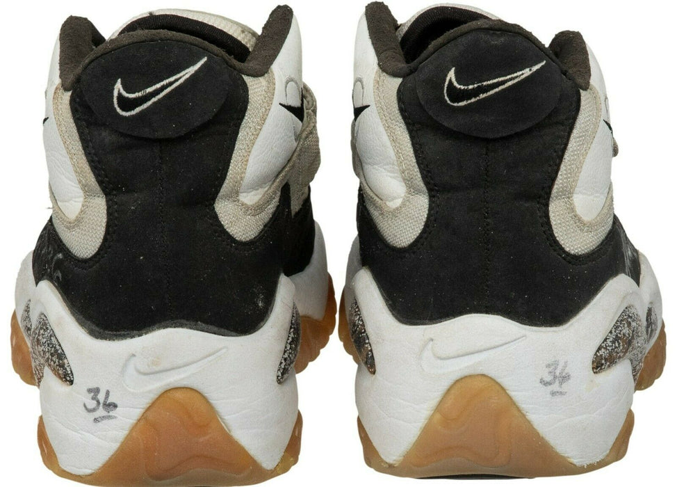 1990's Jerome Bettis Signed Game Used Pittsburgh Steelers Sneakers Beckett COA