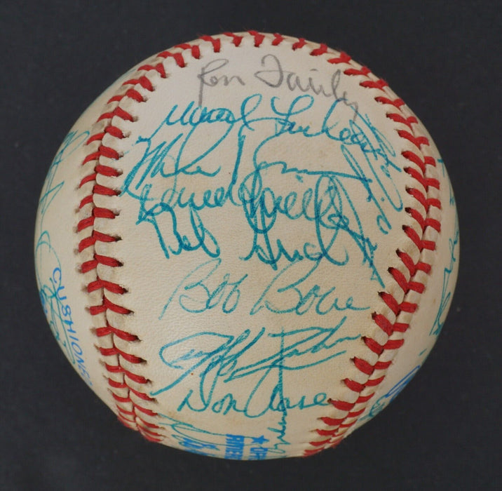 1984 California Angels Team Signed American League Baseball Beckett COA