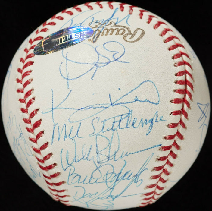 1986 New York Mets World Series Champs Team Signed W.S. Baseball Steiner COA