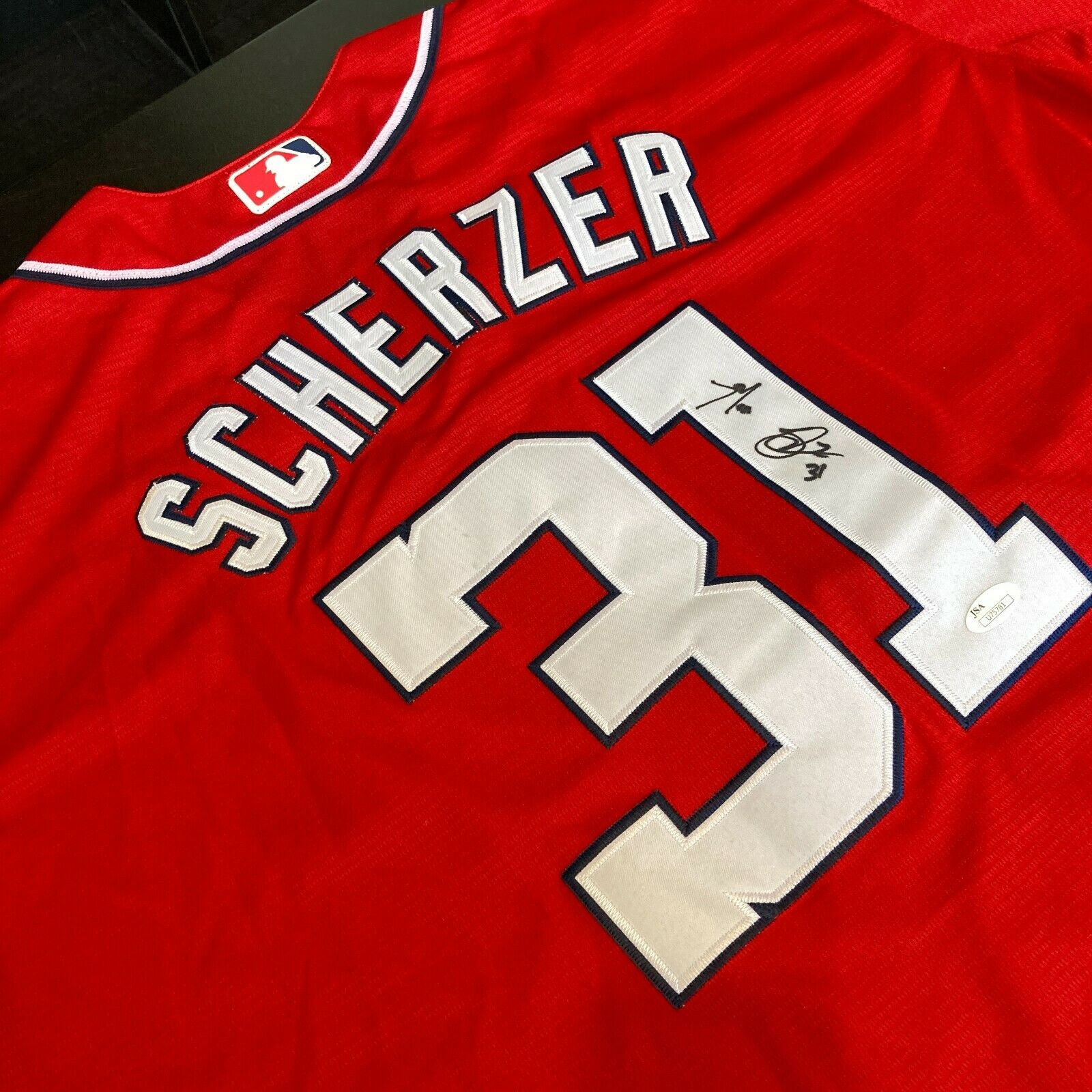 Max Scherzer Washington Nationals Autographed Jersey JSA Certified